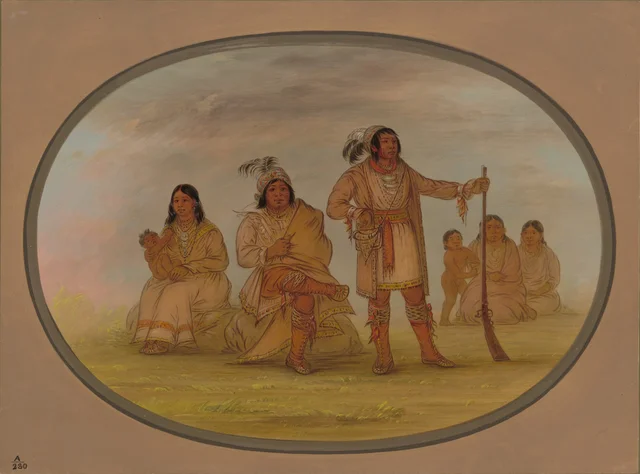 Osceola e quatro índios seminoles