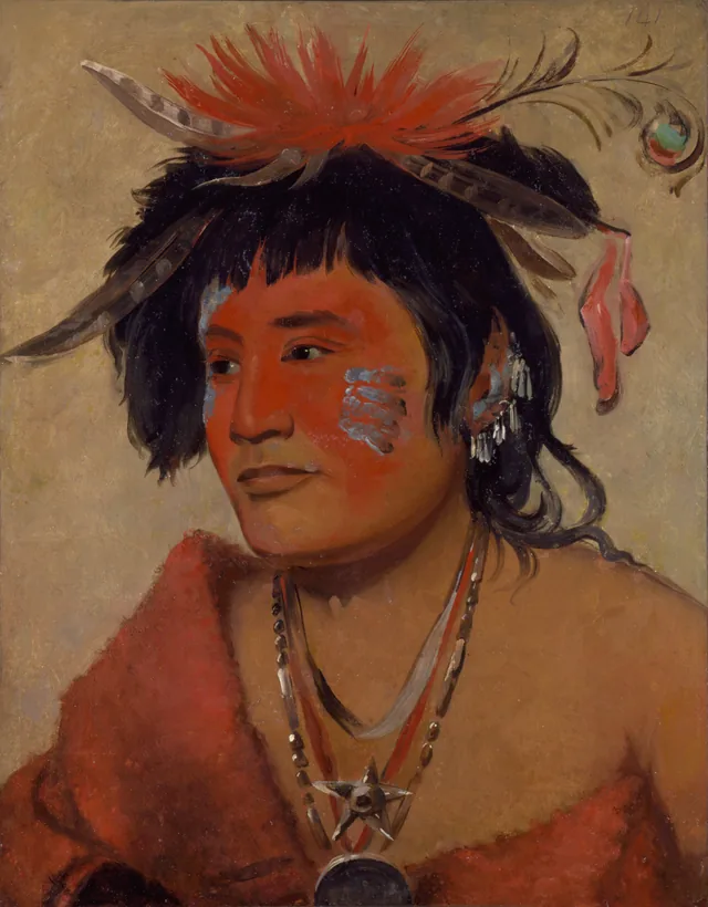 Pah-shee-náu-shaw, a Warrior, George Catlin