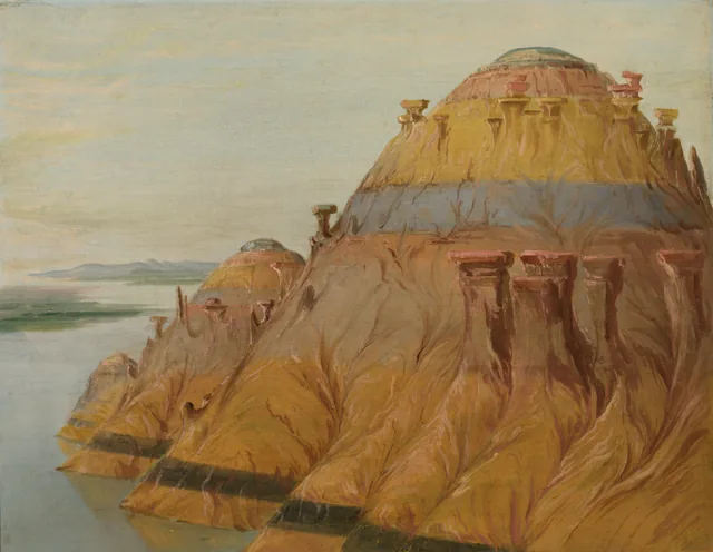 Picturesque Clay Bluff, 1700 Miles above St. Louis