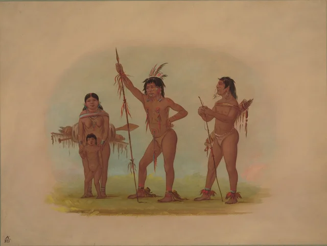 4人のムラ族のインディアン