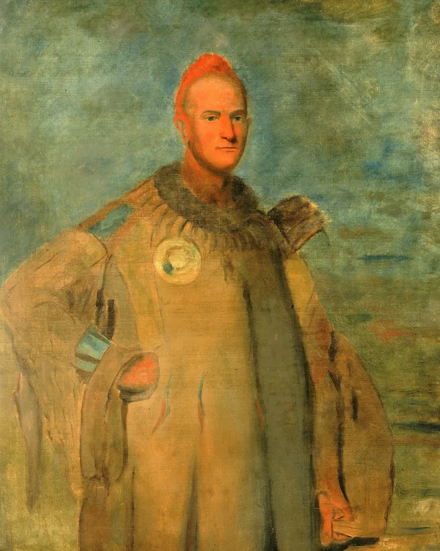 Theodore Burr Catlin em traje de índio