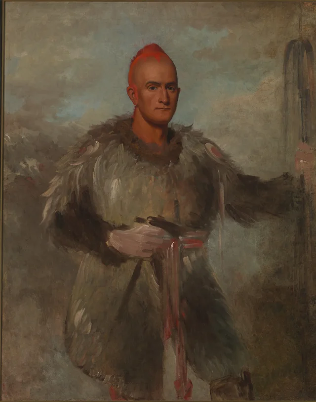 Theodore Burr Catlin em traje de índio
