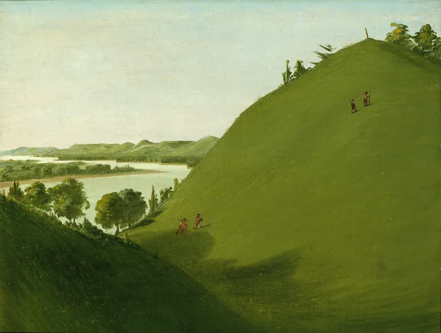 Floyd's Grave, Where Lewis and Clark Buried Sergeant Floyd in 1804, George Catlin