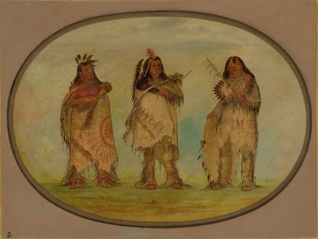 Three Distinguished Warriors of the Sioux Tribe