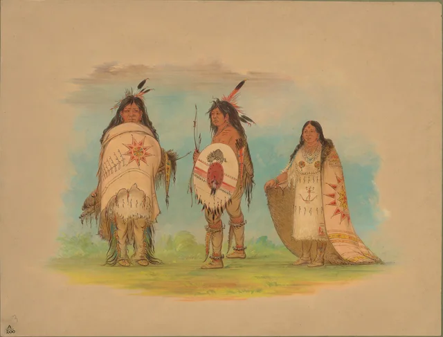 Three Riccarree Indians