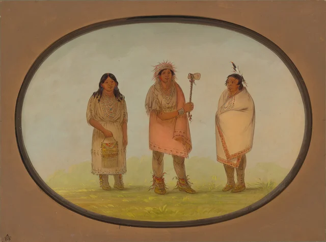 Três índios piankeshaw