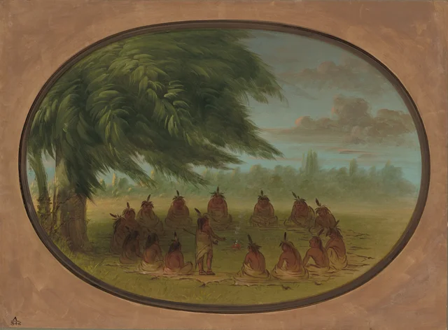 Um conselho indígena - sioux