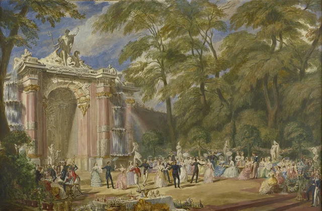 A Fête at Sanssouci, George Hayter