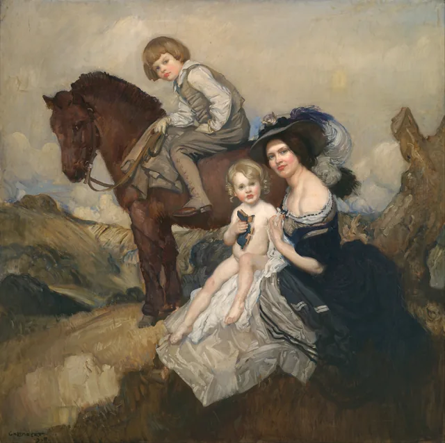Retrato de grupo, George W. Lambert