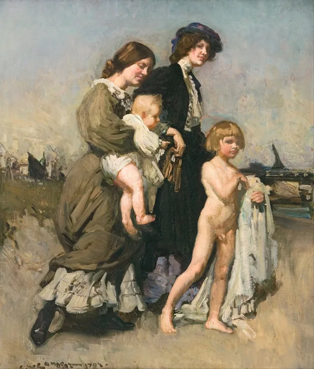 O Grupo de férias (Os Banhistas), George W. Lambert