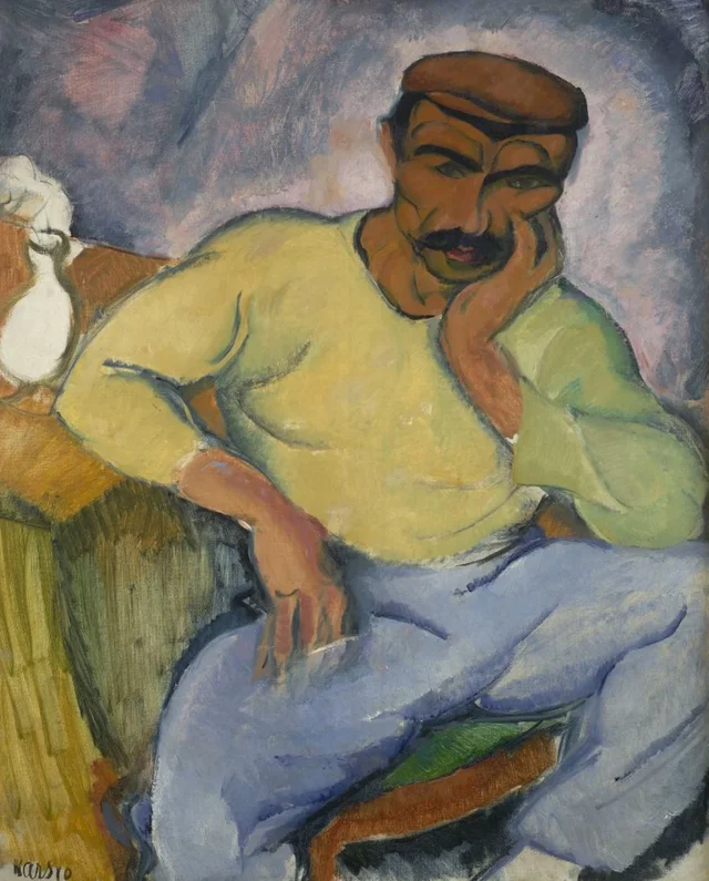Hombre sentado, Georges Kars