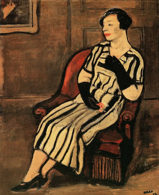 Retrato de la señora Suvičová (Los guantes negros), Georges Kars