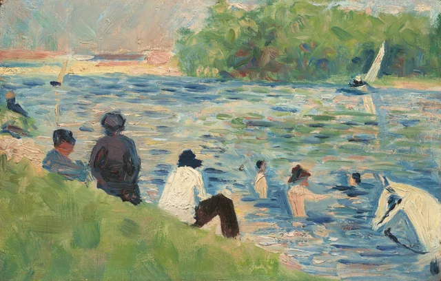 Bathers (Study for "Bathers at Asnières"), Georges Seurat