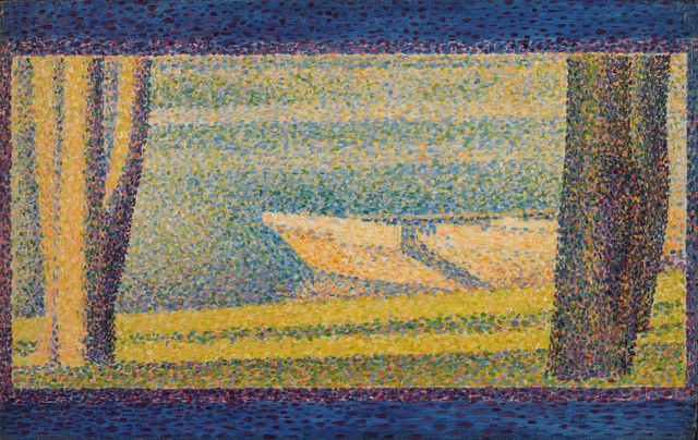 Moored Boats and Trees, Georges Seurat