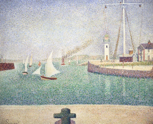 Entrada del puerto de Honfleur, Georges Seurat