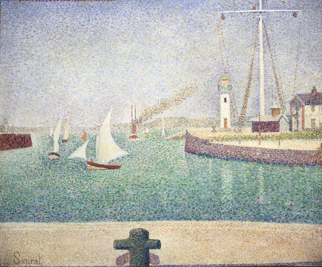 Entrance of The Port of Honfleur (Entrée du port d’Honfleur), Georges Seurat