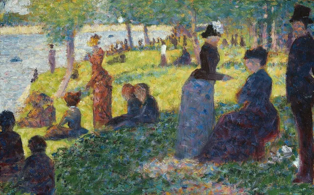 Oil Sketch for "A Sunday on La Grande Jatte — 1884", Georges Seurat