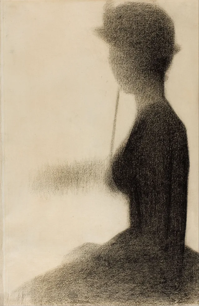 Seated Woman with a Parasol (study for La Grande Jatte), Georges Seurat