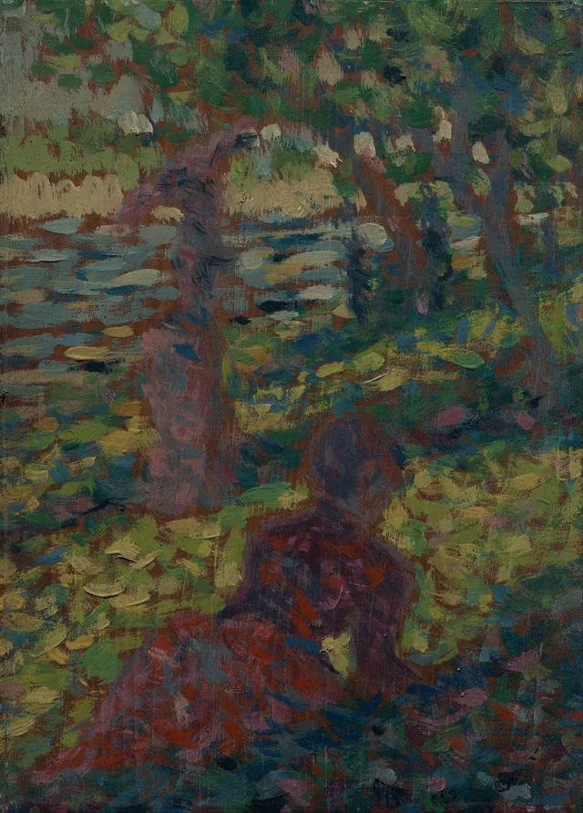 Femme dans un parc