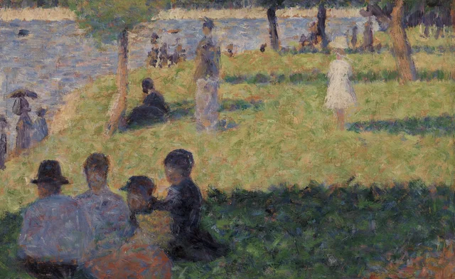Grupo de figuras, estudio para Un domingo en la Grande Jatte