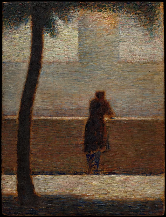 A Man Leaning on a Parapet, Georges Seurat