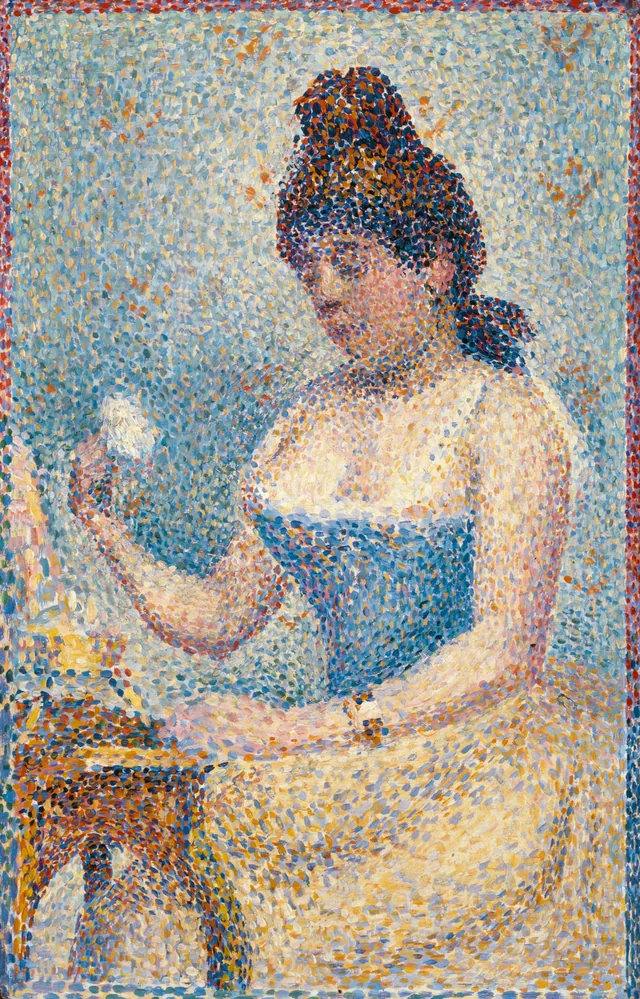 Young Woman Powdering Herself (Study), Georges Seurat