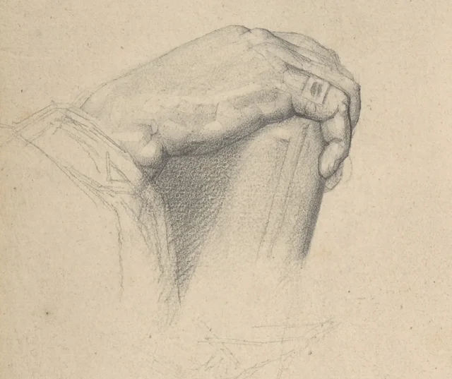 La mano de Poussin, según Ingres