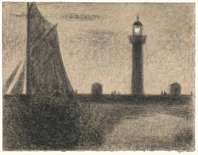 The Lighthouse at Honfleur, Georges Seurat