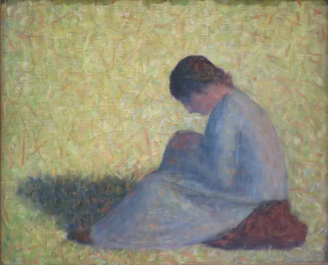 Peasant Woman Seated in the Grass, Georges Seurat