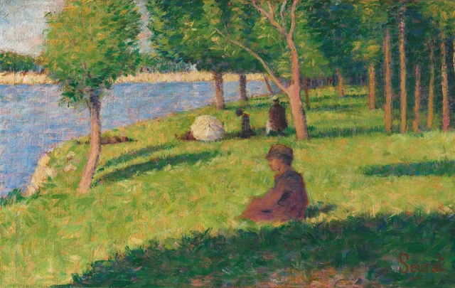 Personajes sentados, estudio para La Grande Jatte