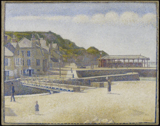 Port-en-Bessin, Bridge and Port, Georges Seurat