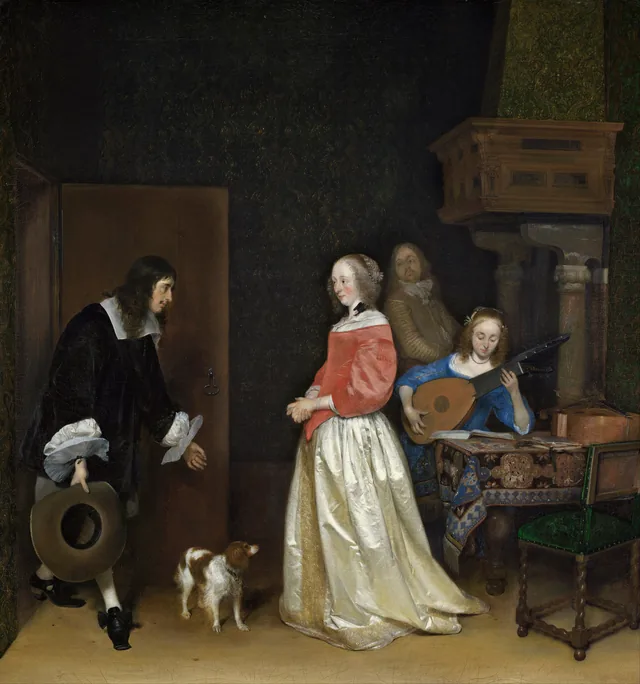 A visita do pretendente, Gerard ter Borch