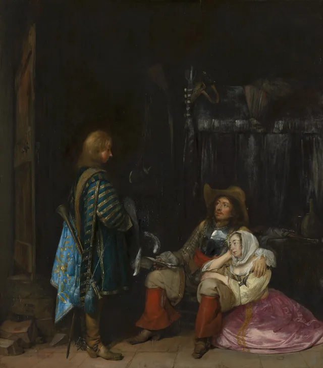 O mensageiro, dito A má notícia, Gerard ter Borch