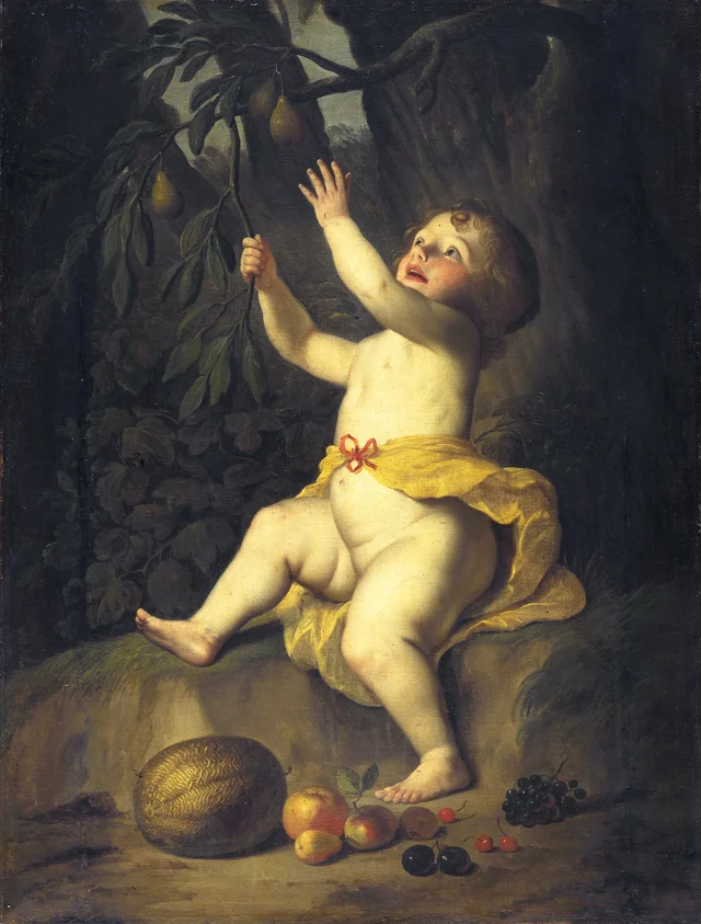 Enfant cueillant des fruits, Gerrit van Honthorst