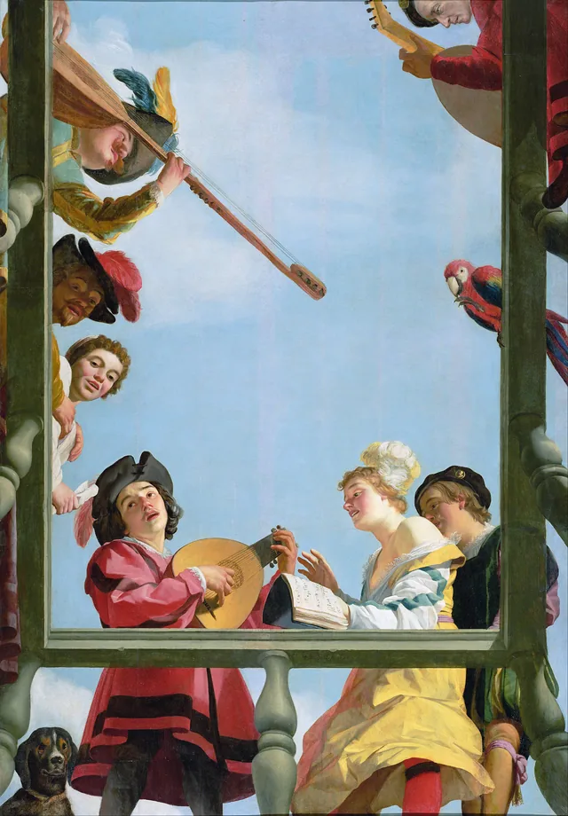 Musiciens au balcon, Gerrit van Honthorst