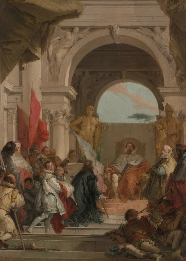 L'Investiture de l'évêque Harold comme duc de Franconie