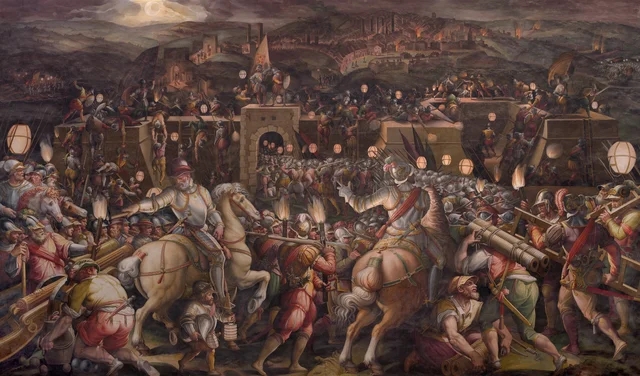 O assalto à fortaleza junto à Porta Camollia, em Siena