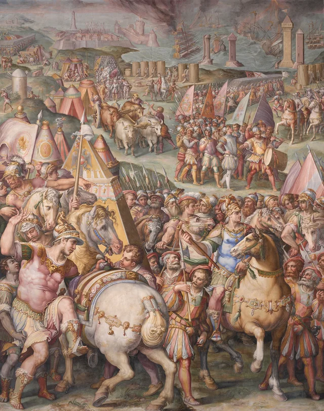 O imperador Maximiliano levanta o cerco de Livorno