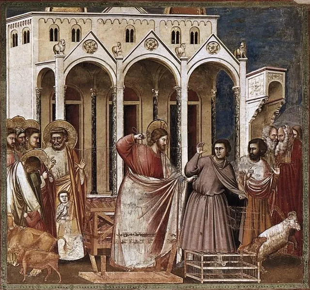The Expulsion of the Money Changers from the Temple, Giotto di Bondone
