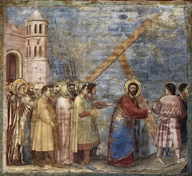 The Road to Calvary, Giotto di Bondone