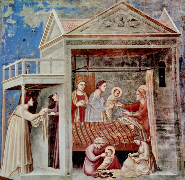The Birth of the Virgin, Giotto di Bondone