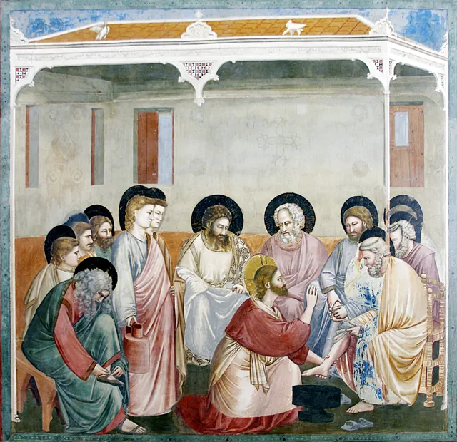 The Washing of the Feet, Giotto di Bondone