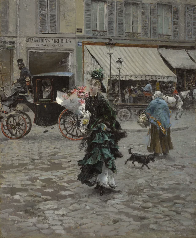 Crossing the Street, Giovanni Boldini
