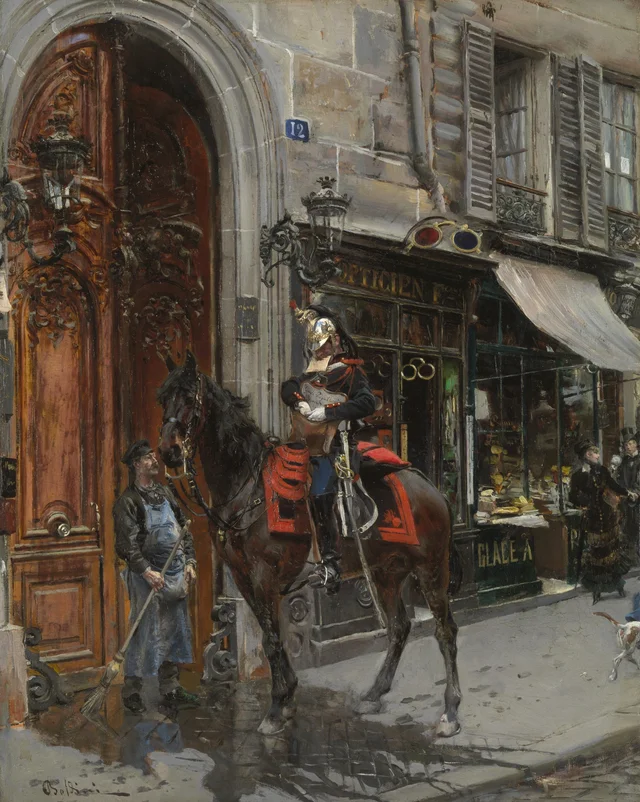 The Dispatch-Bearer, Giovanni Boldini