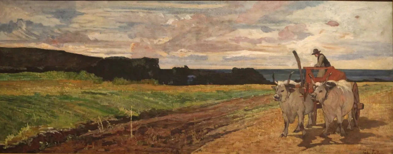 Bœufs au chariot, Giovanni Fattori