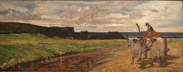 Bœufs au chariot