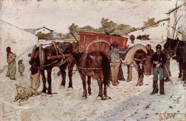 Halte dans la Maremme, Giovanni Fattori