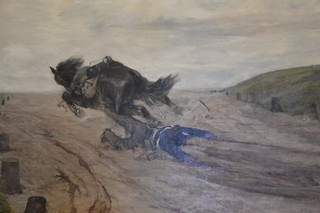 The Rider Dragged by the Stirrup, Giovanni Fattori