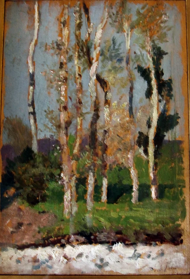 Peupliers, Giovanni Fattori