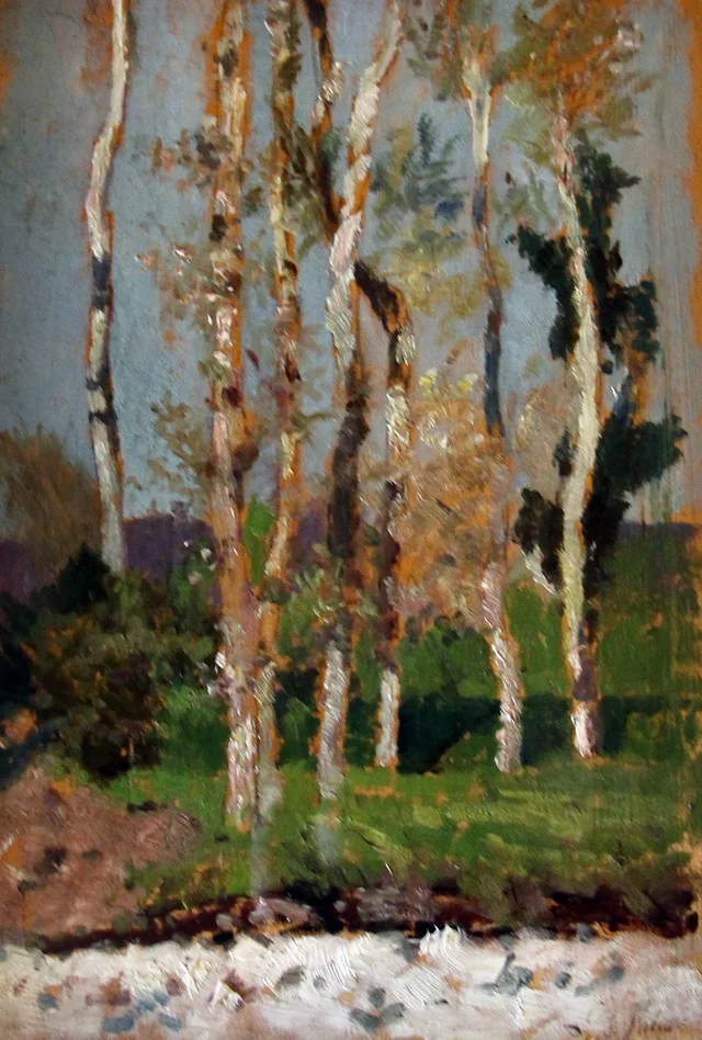 Poplars, Giovanni Fattori